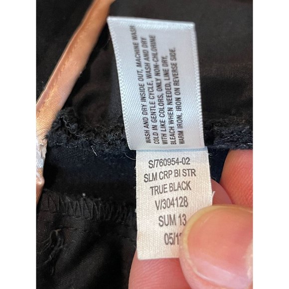 Gap Womens Dress Pants Slim Cropped S/760954-02 Two-Way Stretch Black Size 6T - Picture 9 of 9